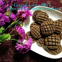 A picture of Chocolate cassava cookies 🍫🫓.
