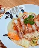 Bún Gạo Xào Cải Thảo & Thịt Ram