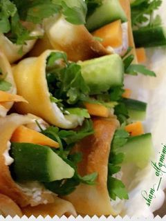 صورة لوصفة فطاير اقماع باللبنه