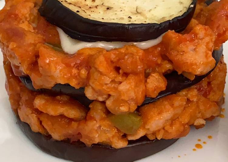 Tartar de berenjenas con carne picada 🍆