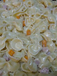 Una foto de Fideos Moñitos a la Crema