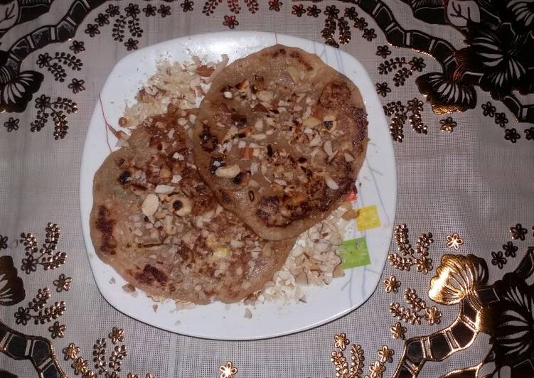 Recipe of Ultimate Dry fruit pancake