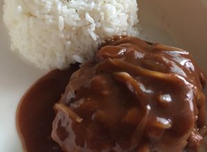 รูปของ Japanese Hamburg Steak + Demi Glace Sauce with Rice