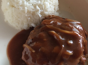 รูปของ Japanese Hamburg Steak + Demi Glace Sauce with Rice