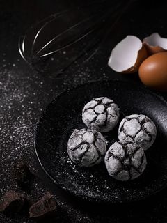 Hình của món Chocolate crinkles.