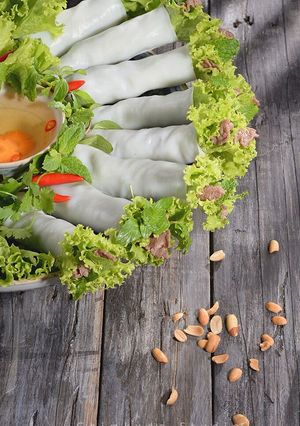 Hình của món Phở cuốn.