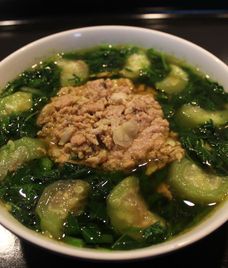 canh mồng tơi mướp