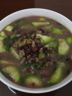 Hình của món Canh mướp hương nấu đậu phộng.