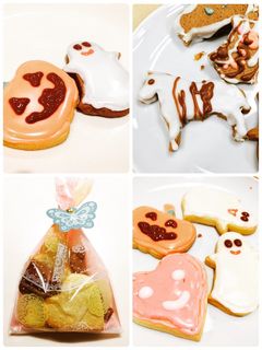 Hình của món Bánh qui Halloween - kiểu dễ cho người mới làm bánh.