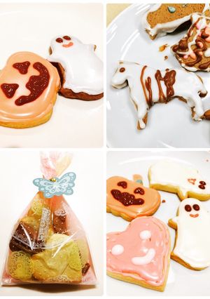 Hình của món Bánh qui Halloween - kiểu dễ cho người mới làm bánh.