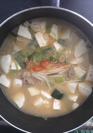 Foto resep Doenjang Jjigae 된장찌개 (tanpa pasta doenjang)