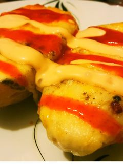 عکسی از دستور سیب زمینی تنوری سه پنیره😋😋