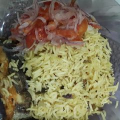 A picture of Fish pilau # My favorite Easter dish contest #.