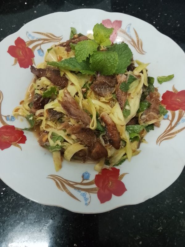 Gỏi Xòai Xanh trộn khô cá lóc