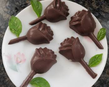 Easy Making Recipe Gulkand flavour chocolates Yummy