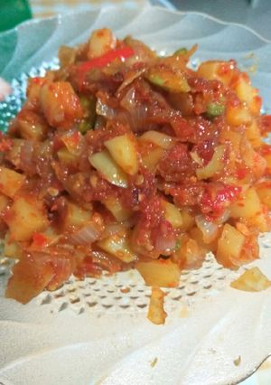 Foto resep Sambel goreng kentang pete