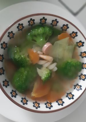 Foto resep Soup Sosis Sayuran