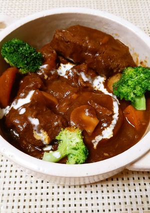 A picture of Easy Beef Stew with Store-Bought Roux Using a Pressure Cooker.