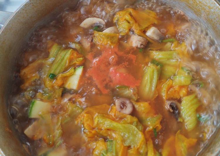 Sopa de flor de calabaza estilo Bonnie 🇲🇽