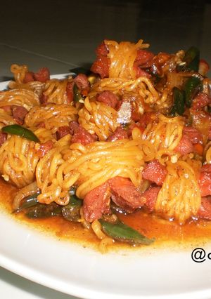 Foto resep SOSIS MIE TUMIS LADA HITAM