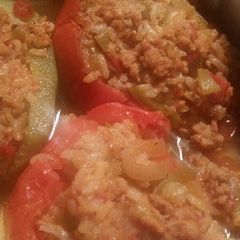 A picture of Turkey Taco Stuffed Tomatoes & Bell Peppers.