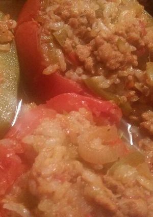 A picture of Turkey Taco Stuffed Tomatoes & Bell Peppers.