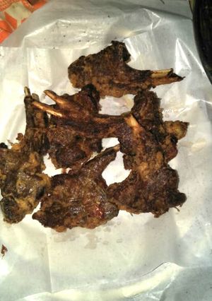 A picture of Mutton Masala Chops.