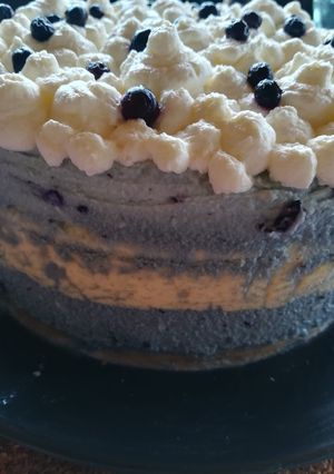 Cukormentes áfonyás citromos sajttorta recept fotója
