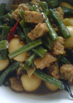Foto resep Tumis Kacang Panjang Tempe Telur puyuh