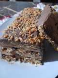 Torta helada de dulce de leche granizado