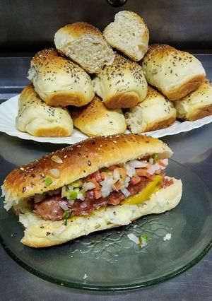 Una foto de Pan para choripán