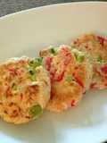 Healthy Tofu Patties with Pickled Ginger and Edamame