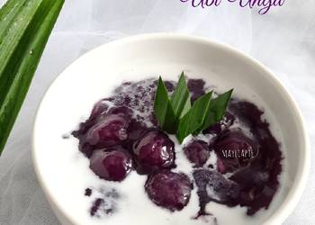 Resep Baru Bubur Candil / Biji Salak Ubi Ungu Yummy Mantul