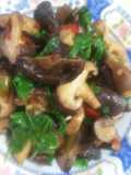เห็ดหอมผัดกะเพรา