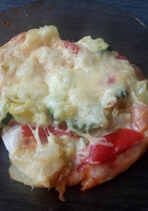 Una foto de Minipizzas de verduras