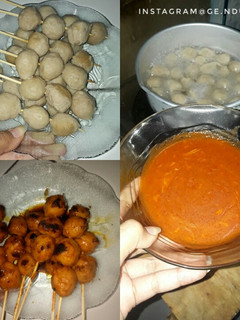 Foto resep Bakso bakar bumbu rumahan ♥