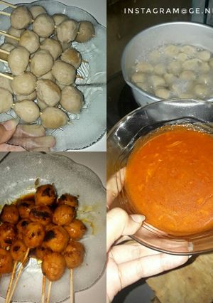 Foto resep Bakso bakar bumbu rumahan ♥