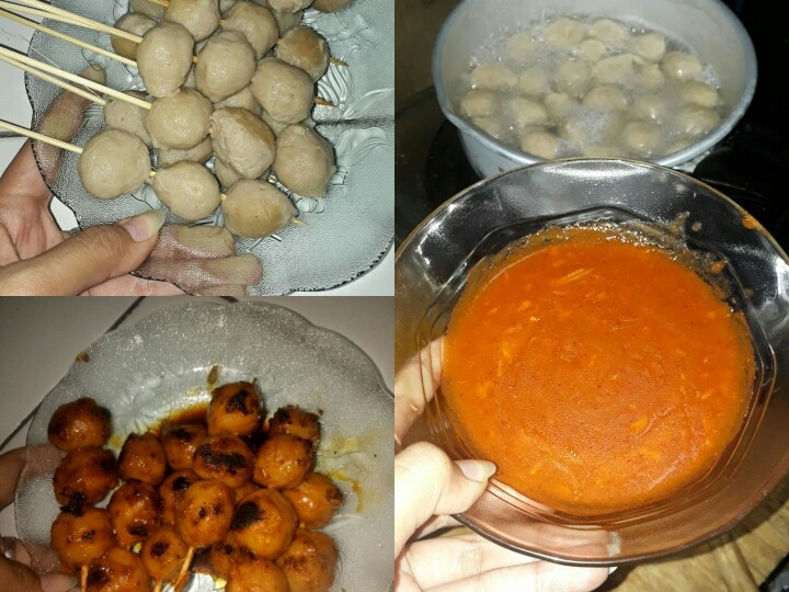  Resep membuat Bakso bakar bumbu rumahan ♥ dijamin nagih banget