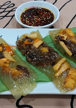 Hình của món Bánh bột lọc chay.
