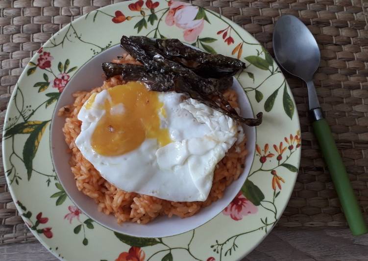 Arroz con tomate y pimiento 🥫🍳