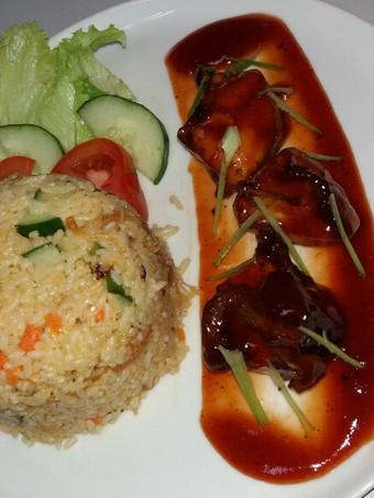 Bagaimana Menyiapkan Mediteranian Rice with BBQ Chicken yang Lezat Sekali