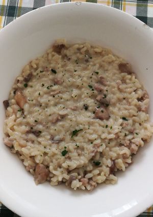 Foto di Risotto funghi e salsiccia