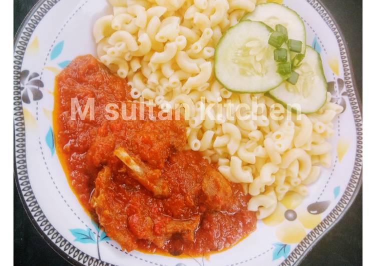 Steps to Prepare Quick Macaroni and stew