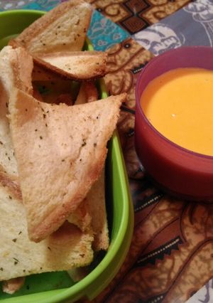 Foto resep Garlic bread dgn saos keju