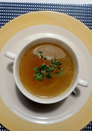 Una foto de Sopa de pollo