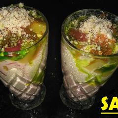 A picture of Rainbow Shahi Falooda.