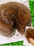 Eggless Decedent chocolate cake in microwave