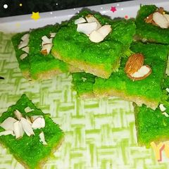 A picture of Two layer lauki ki barfi.