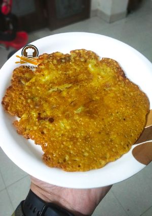 A picture of Besan ka chilla.