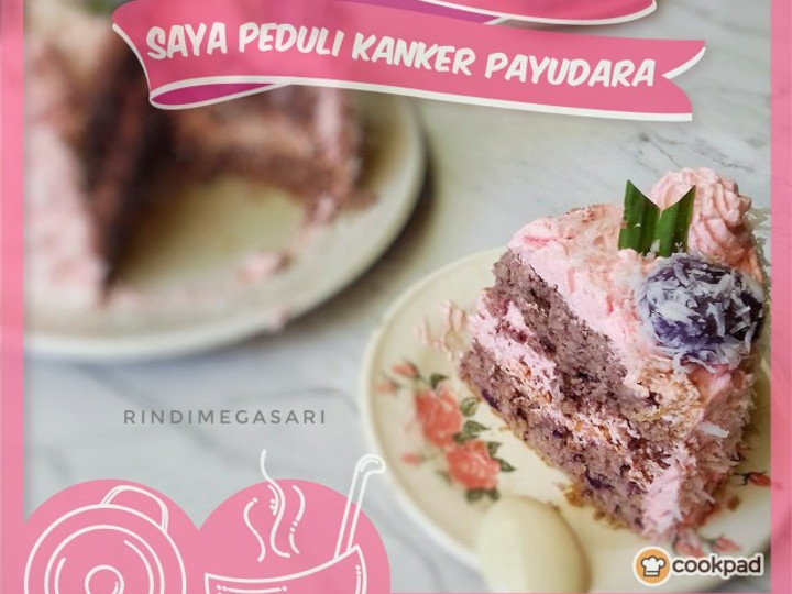 Resep 80. Klepon Cake Ubi Ungu Creamy yang Lezat